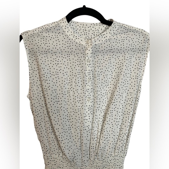 Rails Angelina Dress in Black Mini Stars Print w/ Smocked Waist Size XS - Picture 8 of 9